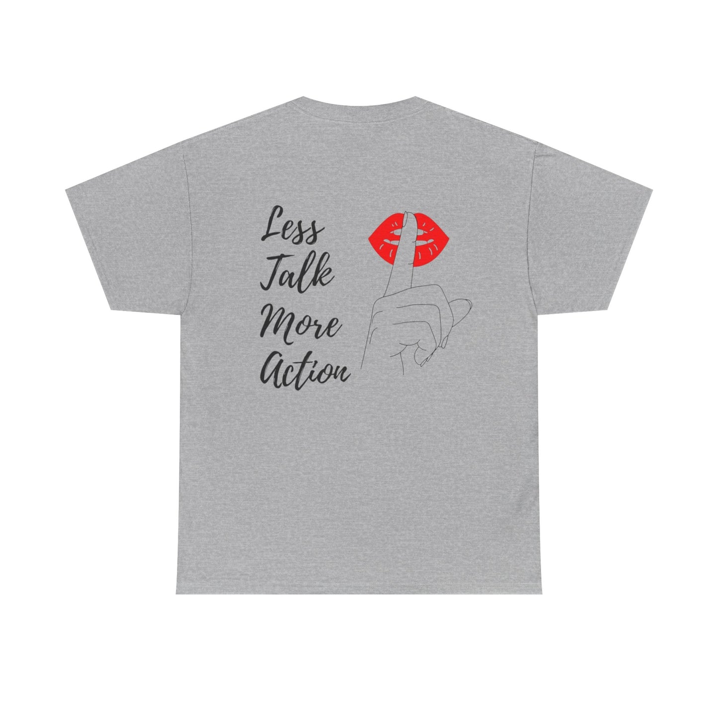 Camiseta less talk algodon