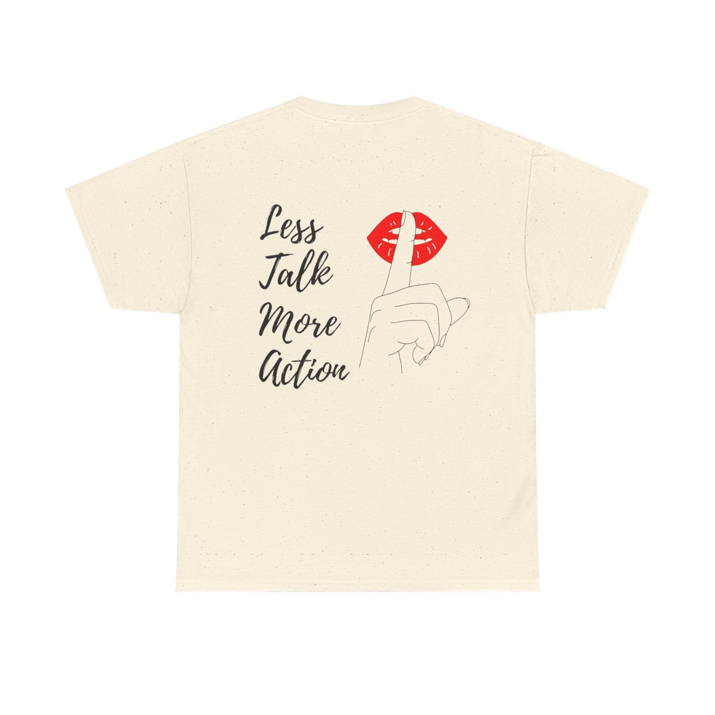 Camiseta less talk algodon