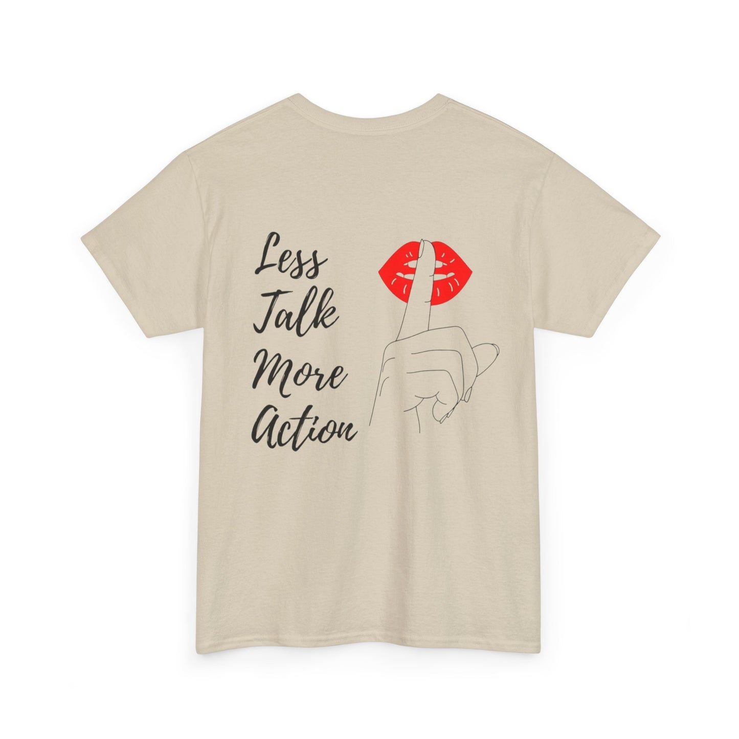 Camiseta less talk algodon