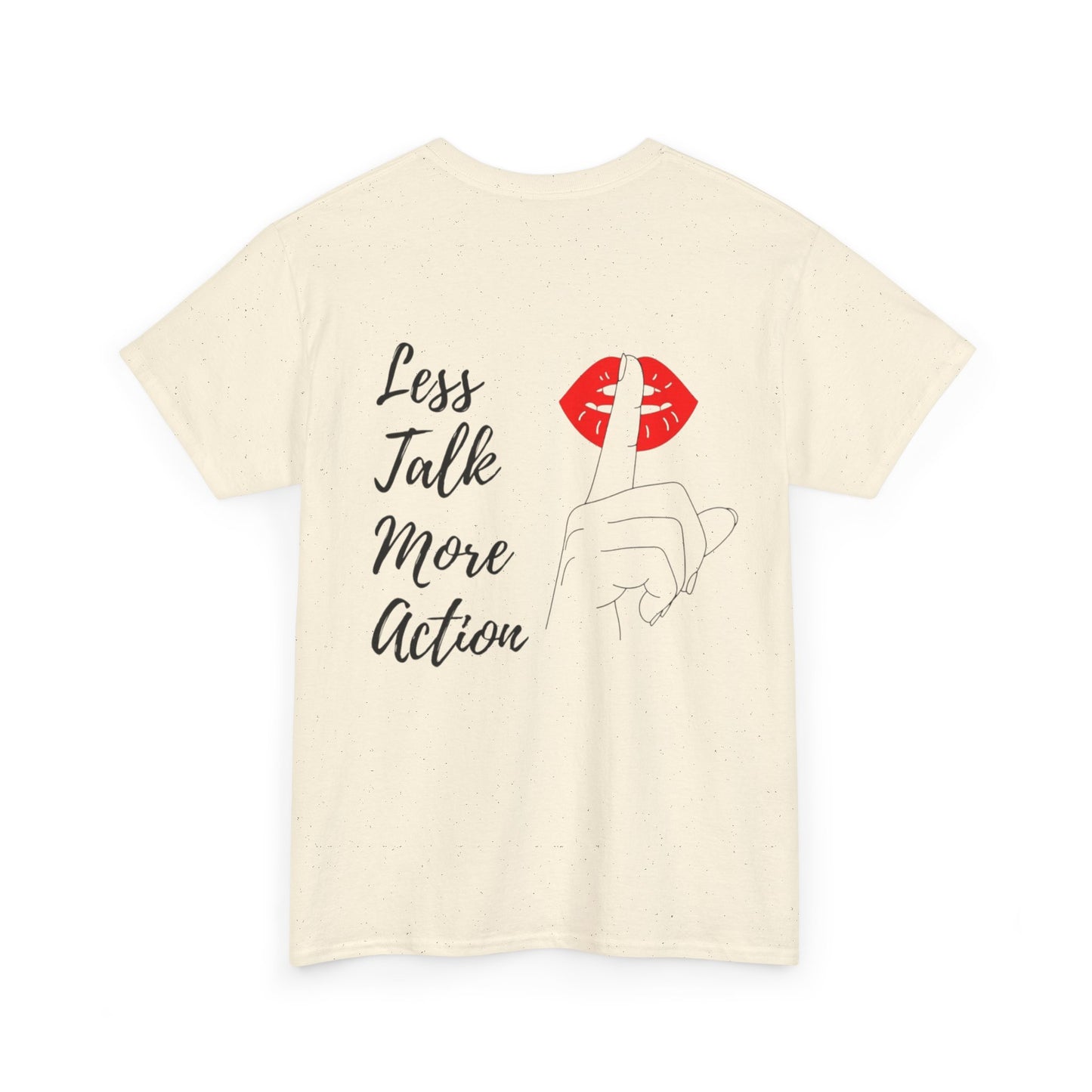 Camiseta less talk algodon