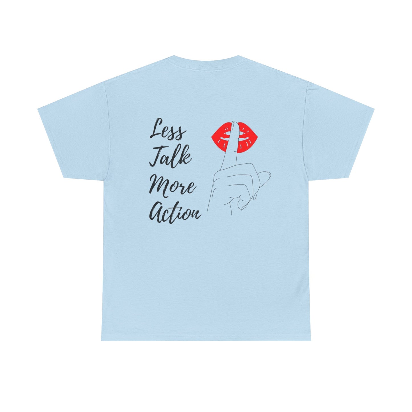 Camiseta less talk algodon