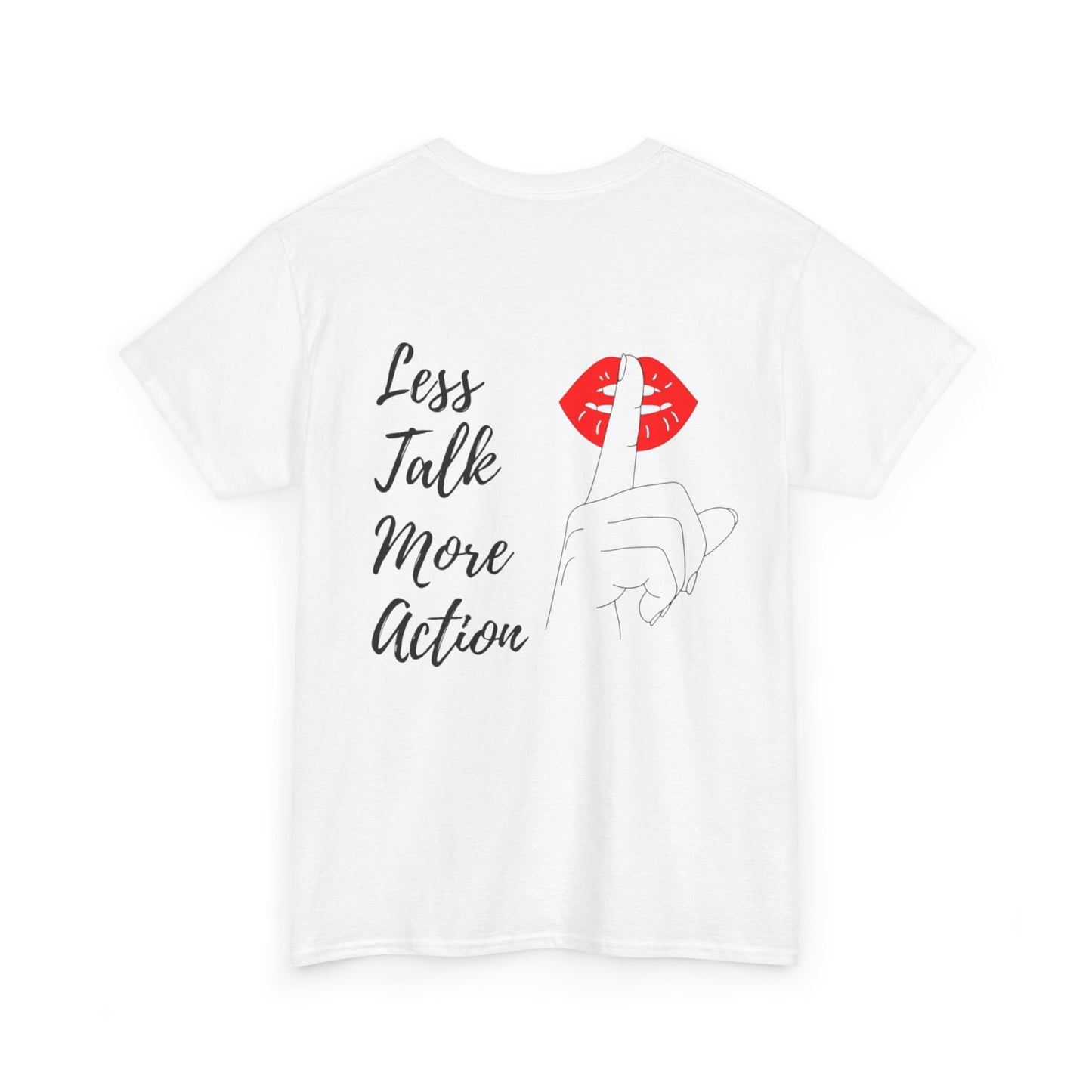 Camiseta less talk algodon