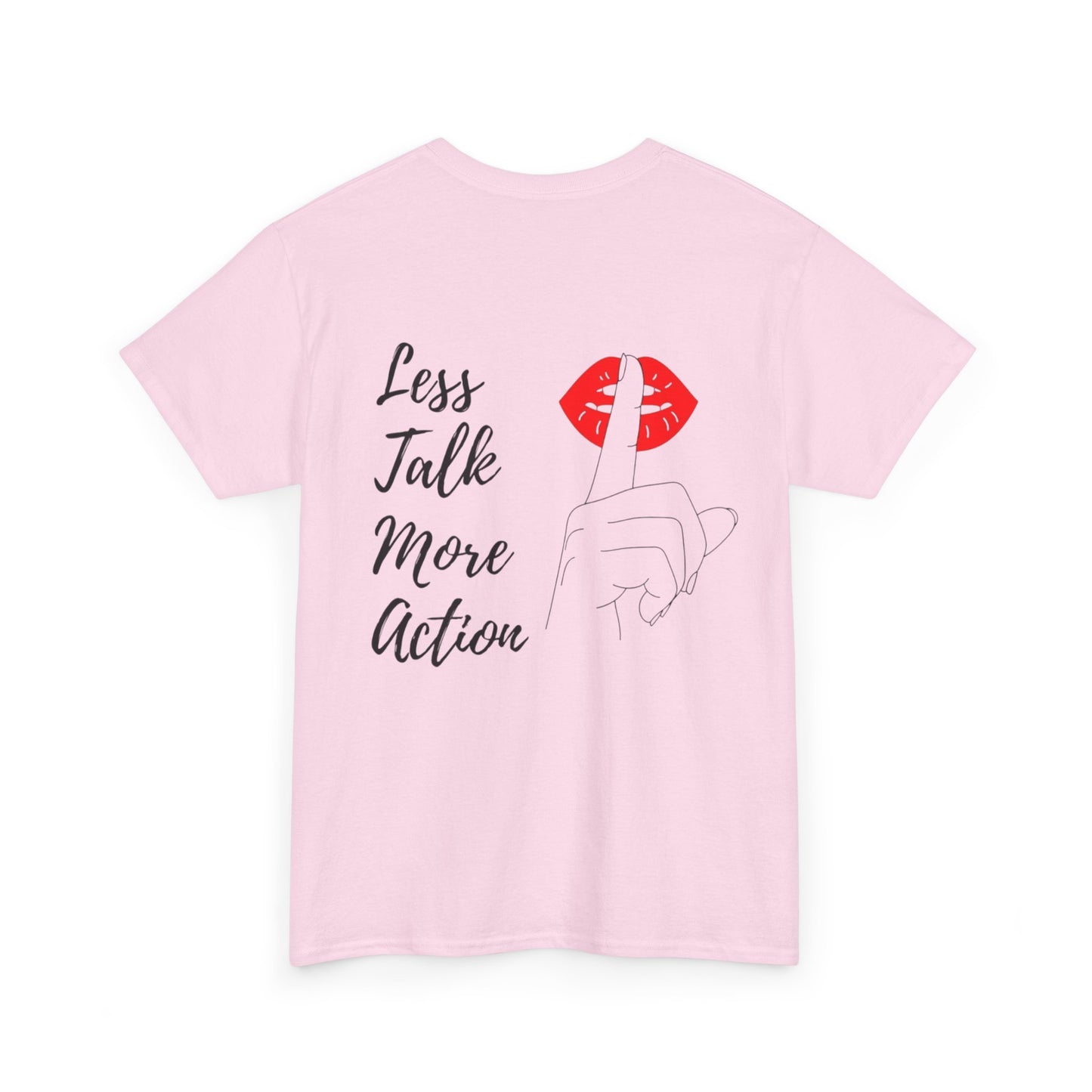 Camiseta less talk algodon