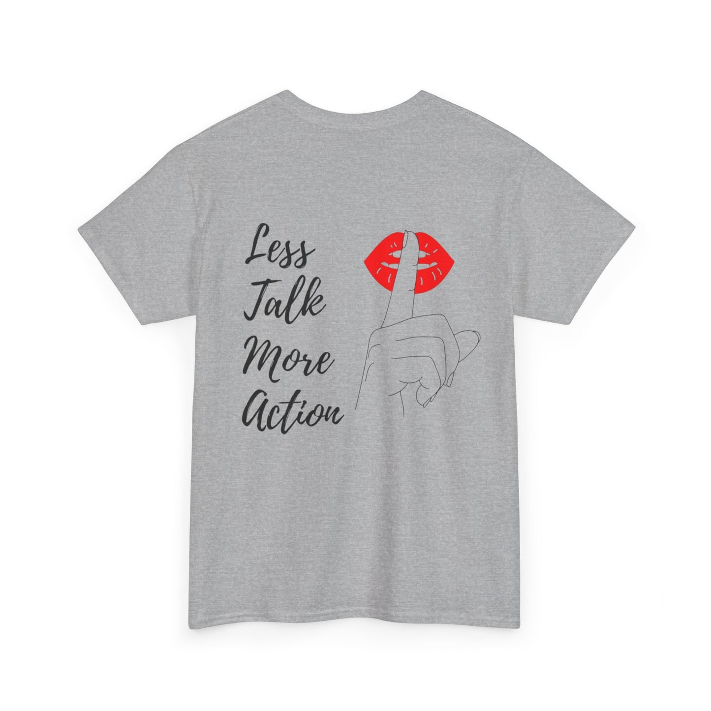 Camiseta less talk algodon