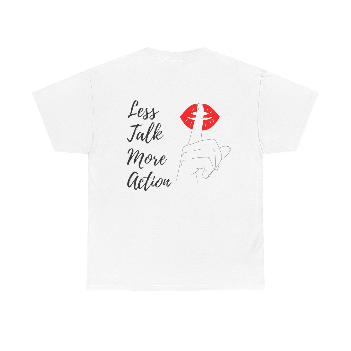 Camiseta less talk algodon
