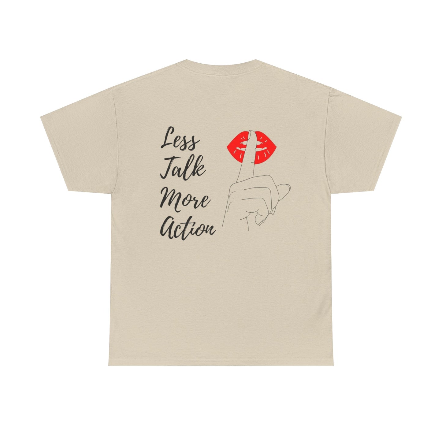 Camiseta less talk algodon