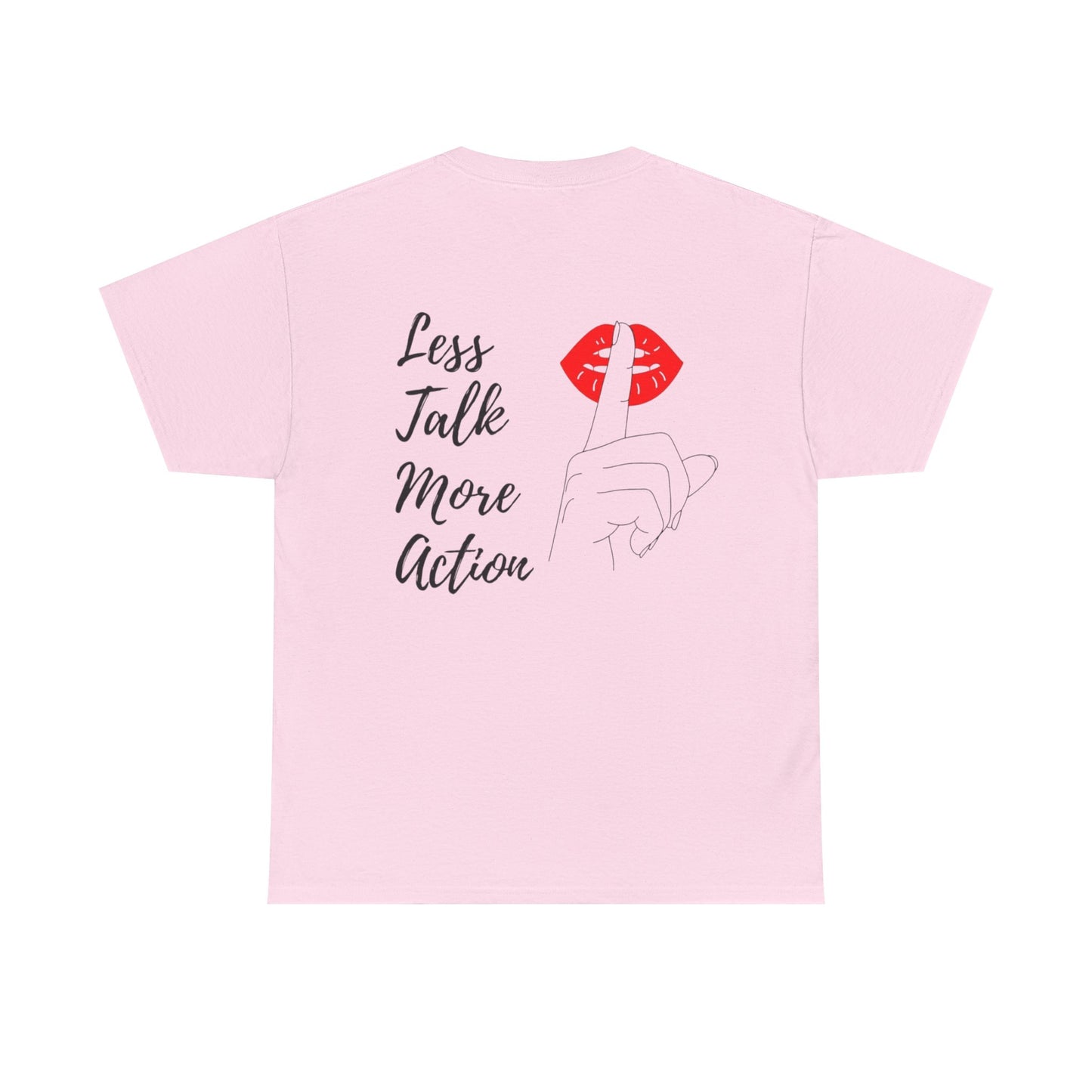 Camiseta less talk algodon