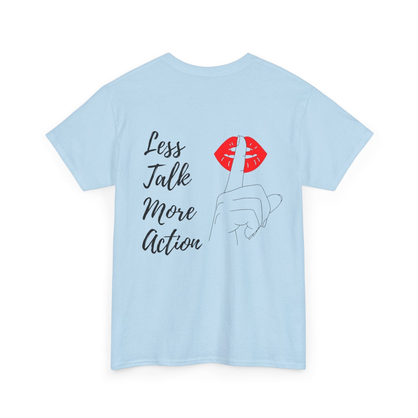 Camiseta less talk algodon
